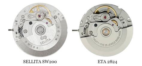 eta 2824 vs sellita sw200.